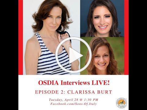 OSDIA Interviews LIVE!: Clarissa Burt