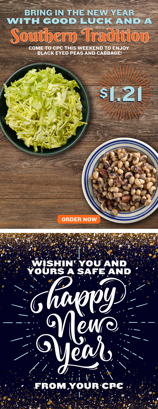 Bring in the New Year with a Southern Tradition of Black Eyed Peas and Cabbage!