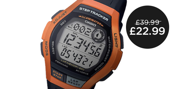 Casio Digital LCD Watch with Step Tracker - Only ?22.99