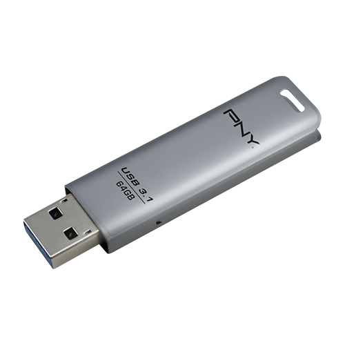 PNY Elite Steel USB 3.1 Flash Drive 64GB - Only ?7.49