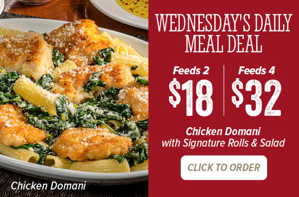 Wednesdays Daily Meal Deal - Click to order online