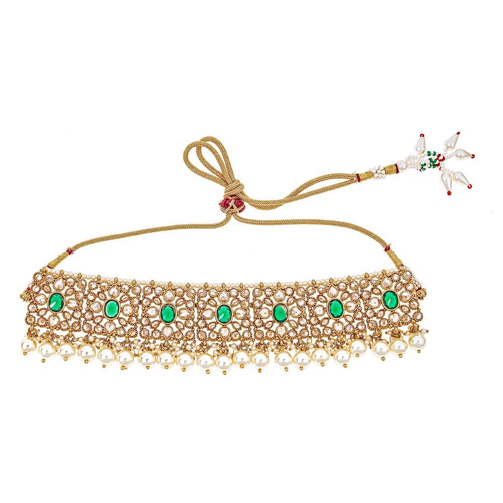 Image of Rashi Emerald Choker Necklace