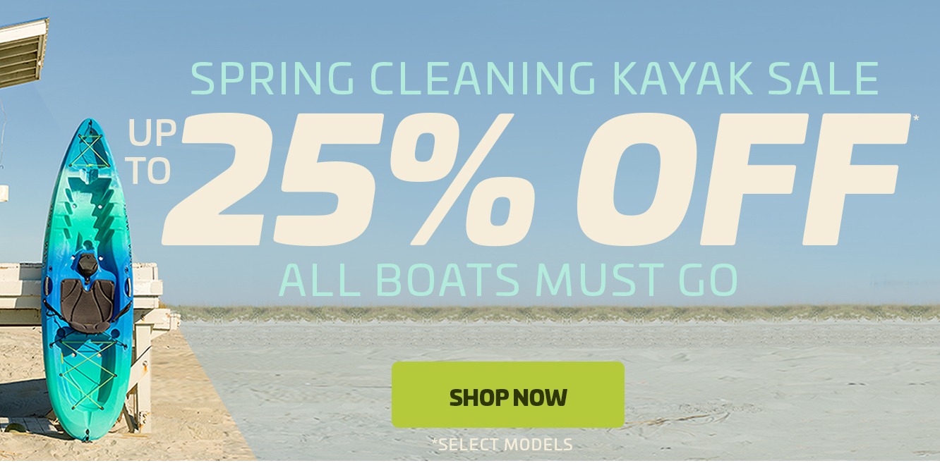 Spring Cleaning Kayak Sale