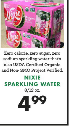 Nixie Sparkling Water - $4.99