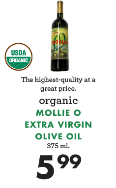 Mollie O Extra Virgin Olive Oil - $5.99