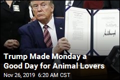 Trump Made Monday a Good Day for Animal Lovers