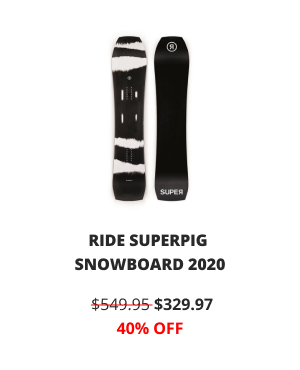 RIDE SUPERPIG SNOWBOARD 2020