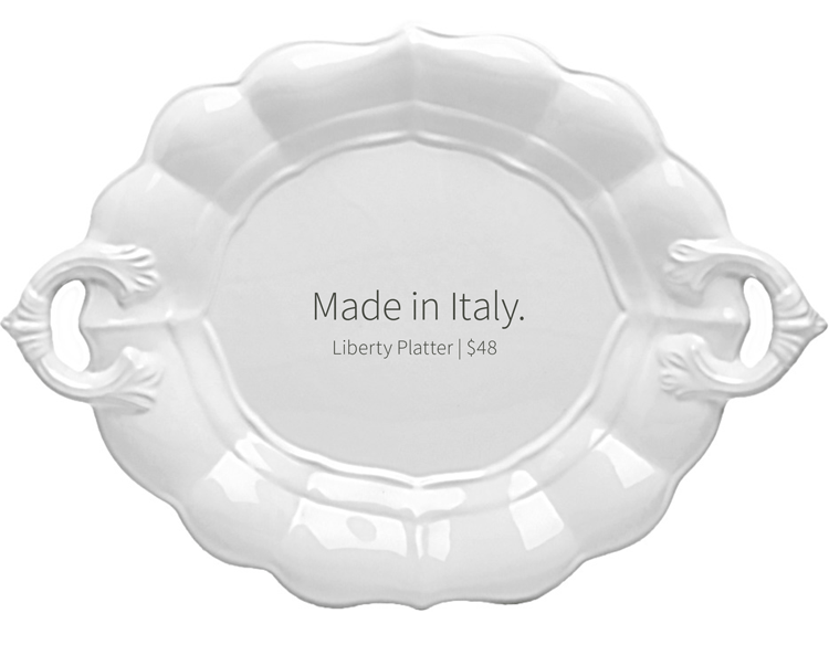 Made in Italy. Liberty Platter, $48