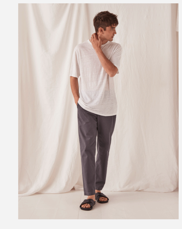 Mens Chino Pant Charcoal | Assembly Label