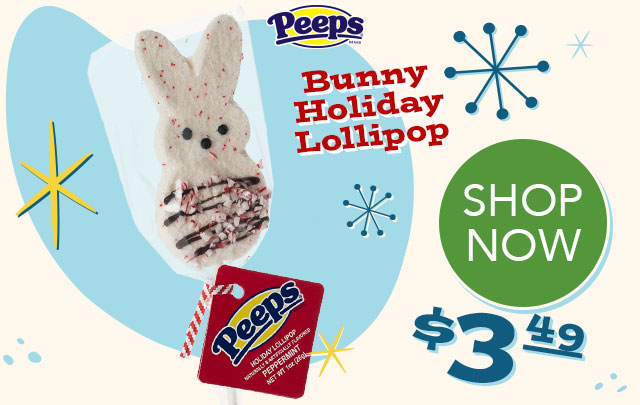 PEEPS Bunny Holiday Lollipop - $3.49 - SHOP NOW