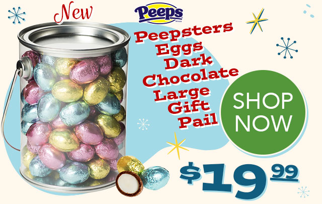 PEEPS Peepsters Eggs Dark Chocolate Large Gift Pail - $19.99 - SHOP NOW