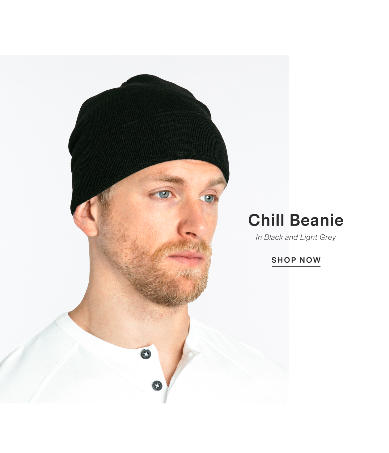 Chill Beanie - Available in Black and Light Grey