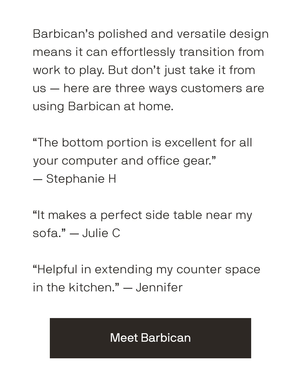 User review of the Barbican Trolley II