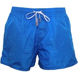 Wet-Reveal Logo Swim Shorts, Blue