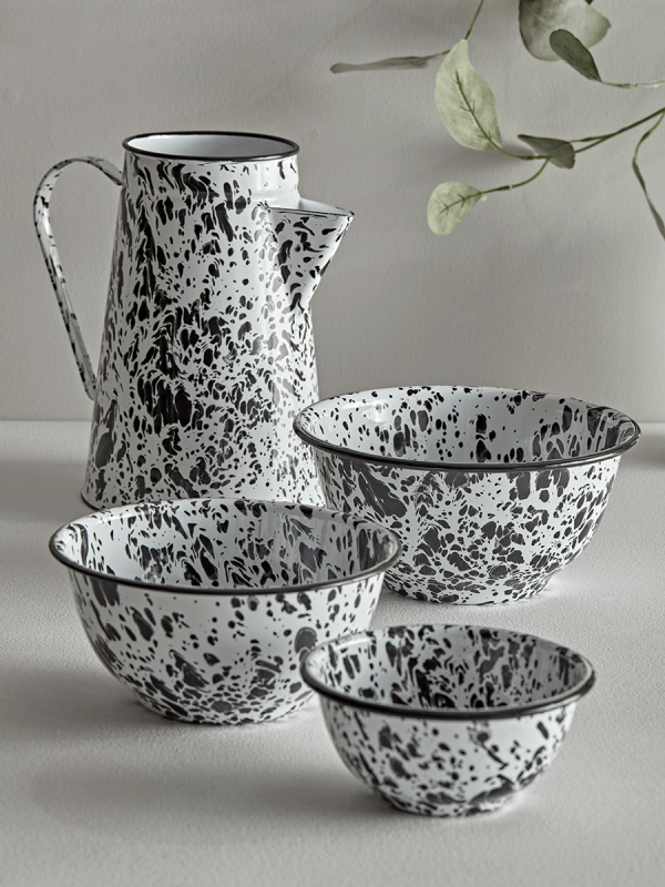 Monochrome Spattered Jug