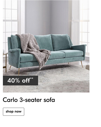 Carlo 3-seater sofa