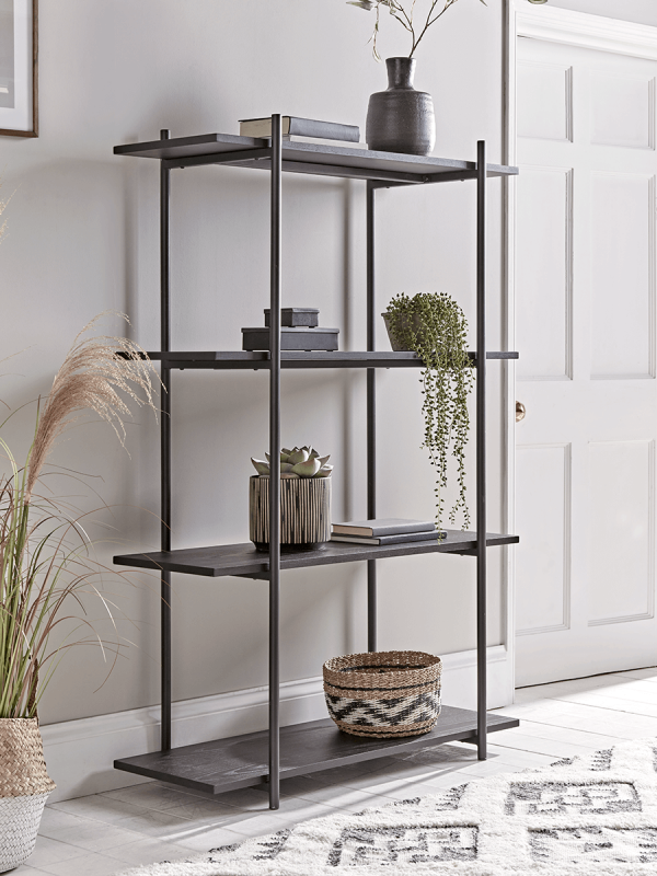 Black Ash Shelf Unit