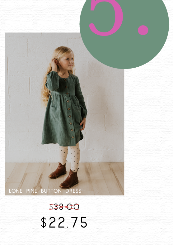 Lone Pine Button Dress