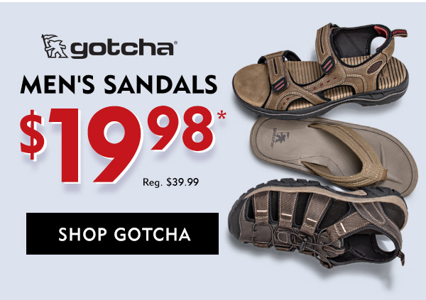 Men''s Gotcha sandals $19.98. Shop Gotcha