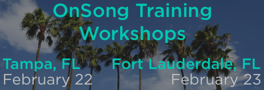 OnSong Training Workshops Coming Soon to Florida