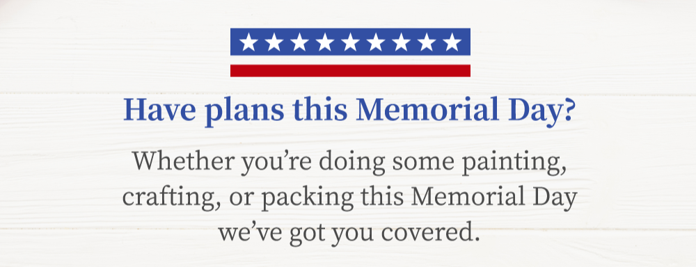 Have plans this Memorial Day?