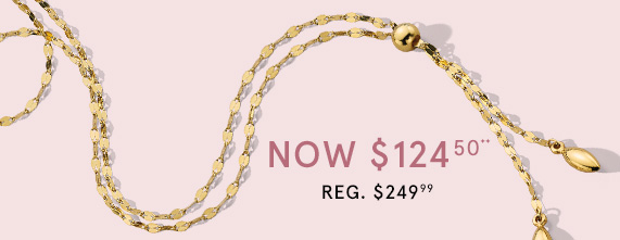 10K Yellow Gold Lariat Necklace, Now $124.50