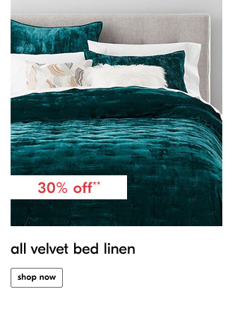 all velvet bed linen