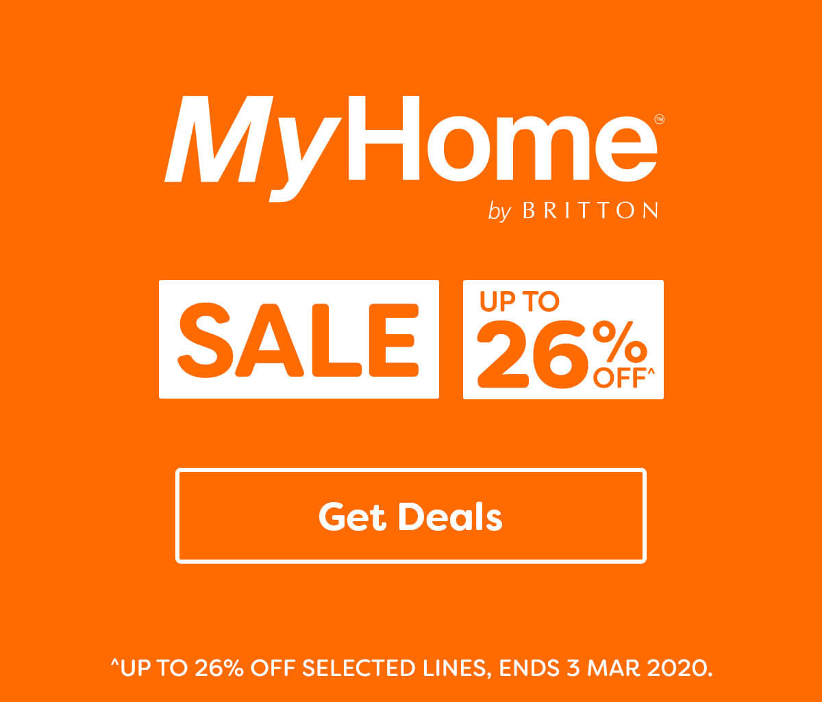 Up to 26% off MyHome by Britton