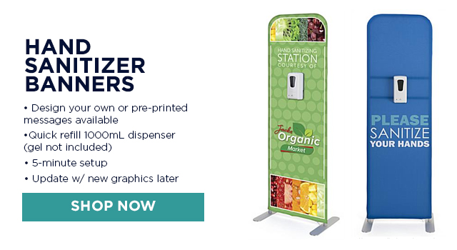 Hand Sanitizer Banners