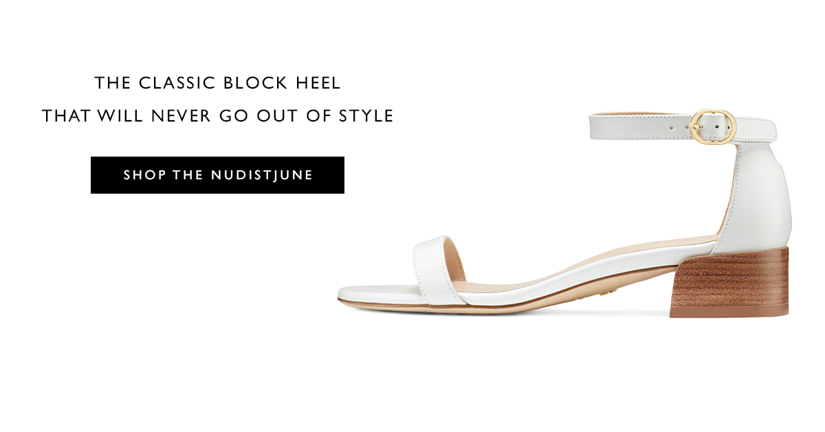 The classic block heel that will never go out of style. SHOP THE NUDISTJUNE