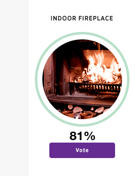 Vote for Festive Fireplace