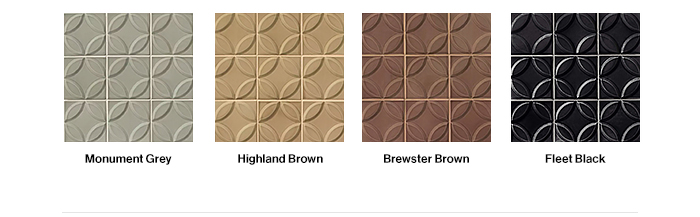 Brewer Decorative Tile Color Options