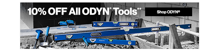 10% Off All ODYN? Tools**. Shop ODYN? Now.