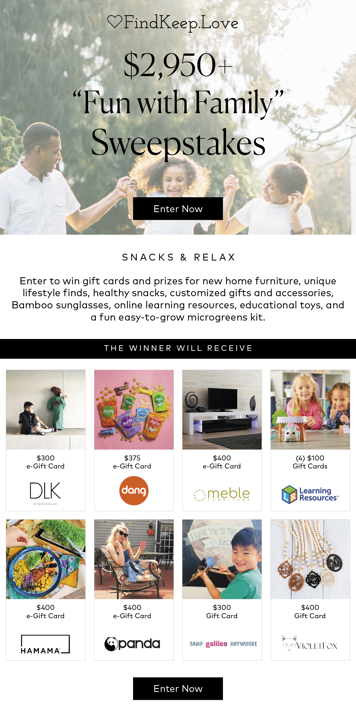 findkeeplove-snacks-relax-sweeps-email