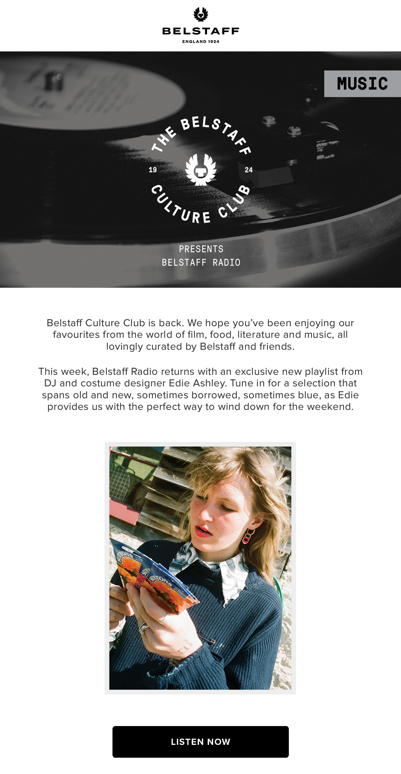Welcome to the Belstaff Culture Club: our vibrant weekly calendar of content based on film, music, books, food and drink.