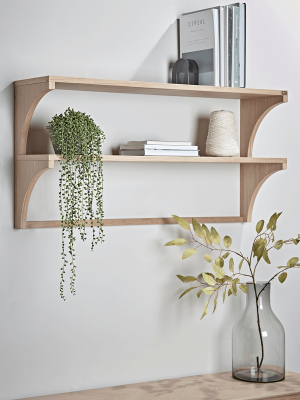 Oak Two Tier Shelf