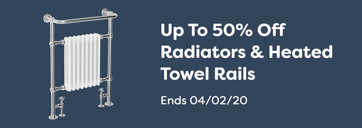 Up to 50% off radiators & heated towel rails