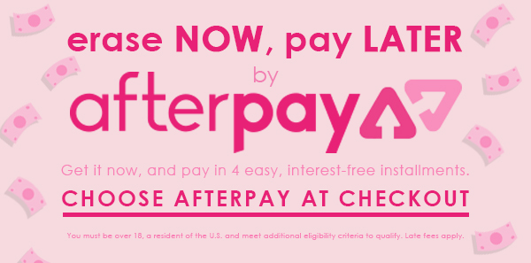 choose afterpay at checkout for 4 easy, interest-free installments