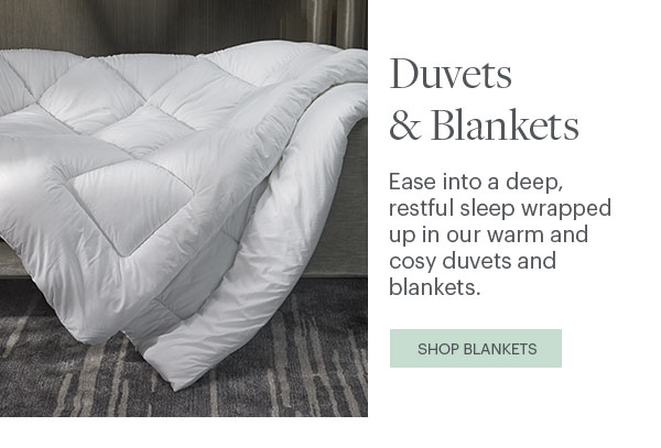 Duvets & Blankets - Ease into a deep, restful sleep wrapped up in our warm and cosy duvets and blankets. Shop Blankets - Product Blanket