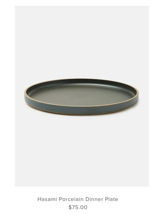Hasami Porcelain Dinner Plate Black | Assembly Label