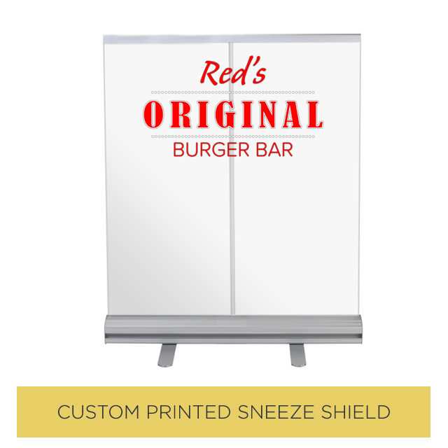 Custom Printed Sneeze Shield