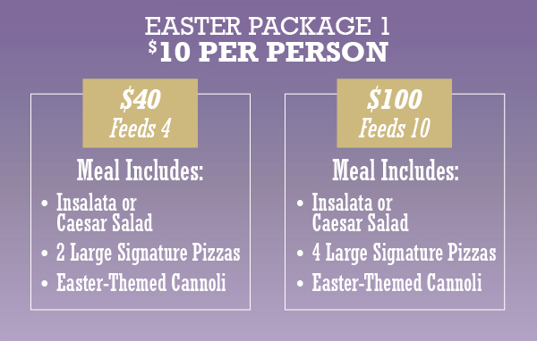 Easter Packages 1 - $10 per person