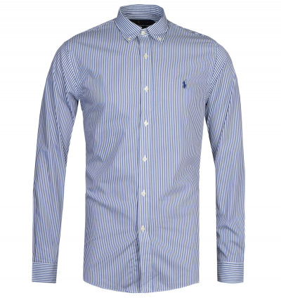 Polo Ralph Lauren Slim Fit Blue Stripe Shirt