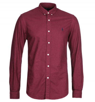 Polo Ralph Lauren Garment Dyed Red Oxford Shirt