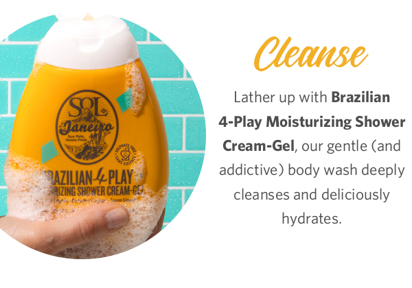 Brazilian 4-Play Moisturizing Shower Cream-Gel