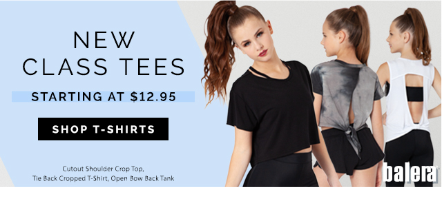 New class Tees starting at $12.95. Shop T-shirts