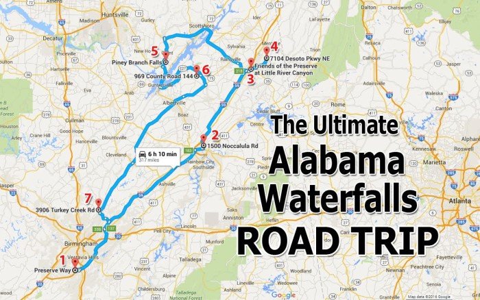 The Ultimate Alabama Waterfalls Road Trip Is Right Here - And You''ll Want To Do It