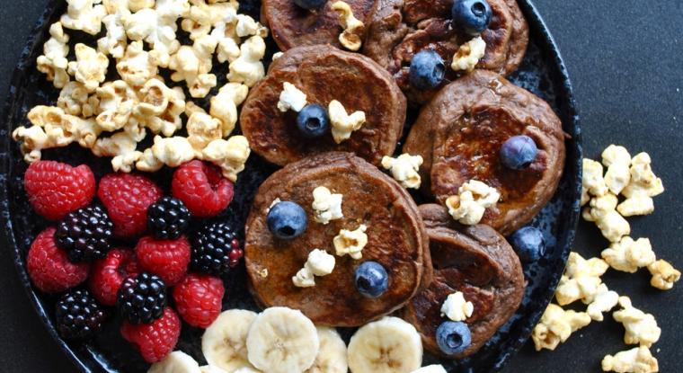 Chocolate Almond Butter Protein Pancakes