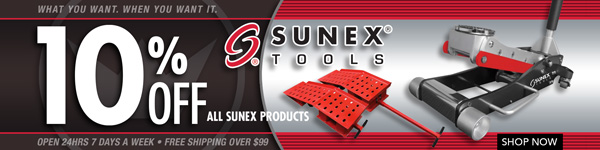 Save 10% off all Sunex Products