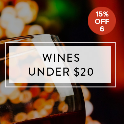 WINES UNDER $20 - 15% OFF 6+